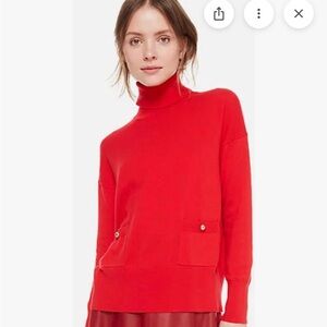 Kate Spade Vibrant Red Turtleneck Sweater